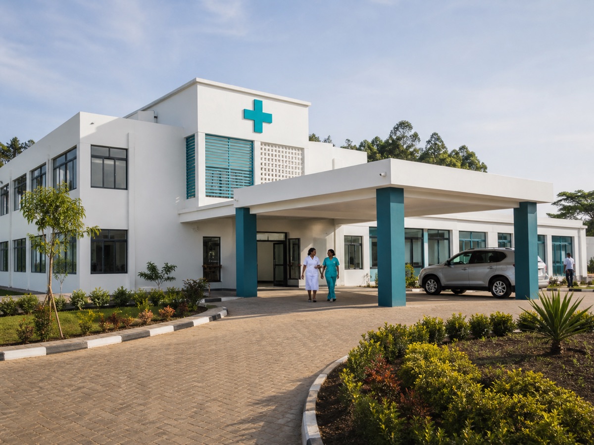 Modern African healthcare facility